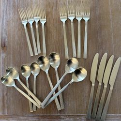 Silverware Gold Tone