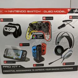 Bionik Pro Kit Plus Essential Accessories For Nintendo Switch OLED
