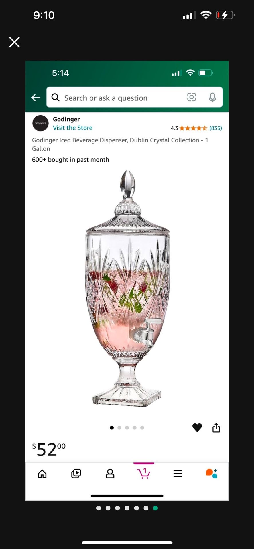 Crystal Wather Dispenser Deluxe