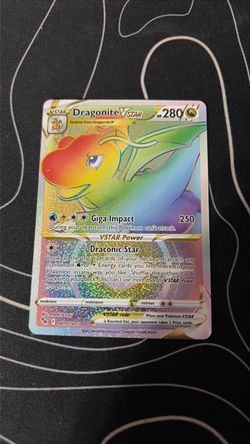 Dragonite VSTAR Rainbow Rare Pokémon Card 081/078
