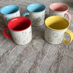 Large Coffee Mugs Farm Theme $10