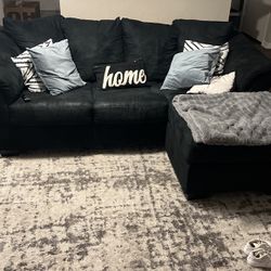 small black sectional 
