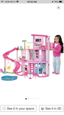 Barbie Dreamhouse 2023 Pool Party Doll House with 75 Pieces and 3 Story Slide Barbie House Playset Pet Elevator and Puppy Play Areas for Sale in Cary NC OfferUp