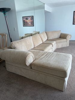 Sectional ivory