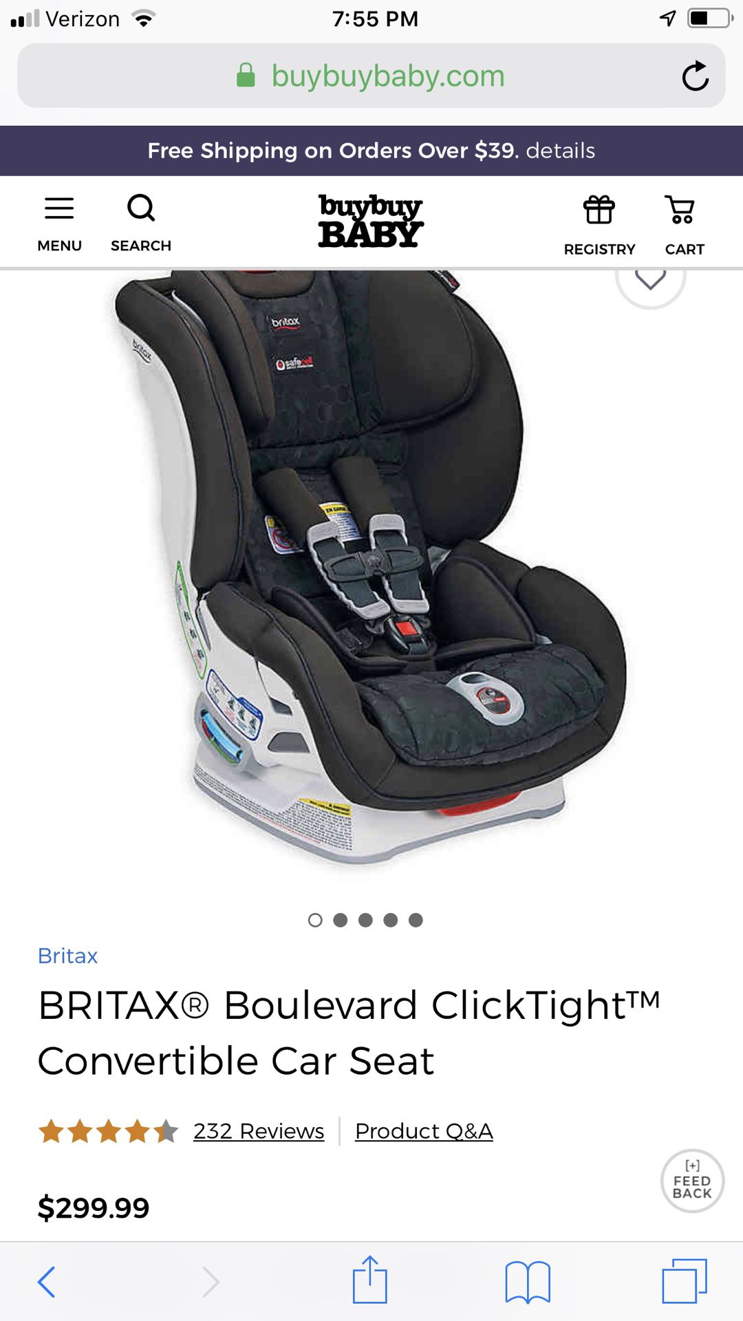 Britax Boulevard Car Seat