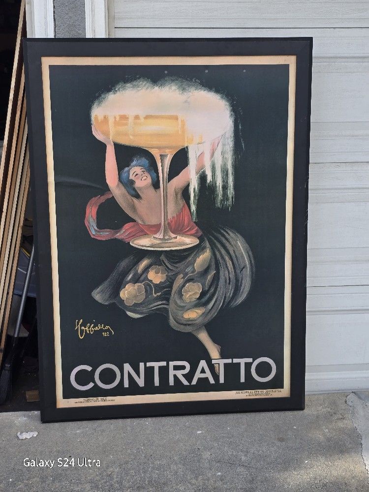 CONTRATTO POSTER -in FRAME ART PRINT 24X36