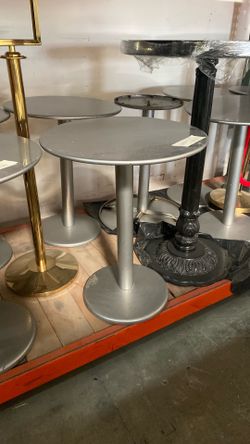 Metal bistro table
