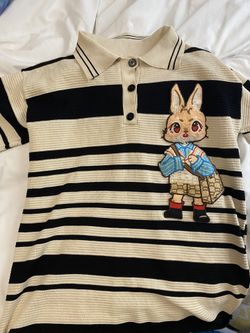 Striped Bunny-Tee