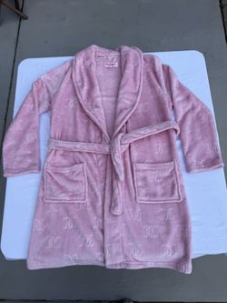 Juicy Couture Pink Fuzzy Bath Robe