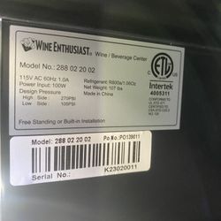 Wine fridge 