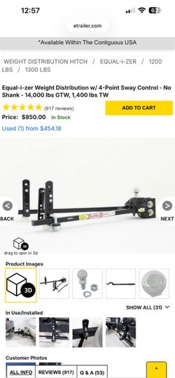 Equal-i-zer weight distribution hitch