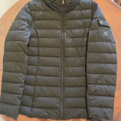 Lauren Ralph Lauren Stretch Patch Puffer Jacket Sz S color Black 