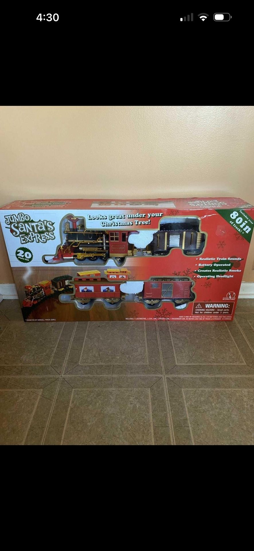 jumbo Santa express Train. brand new