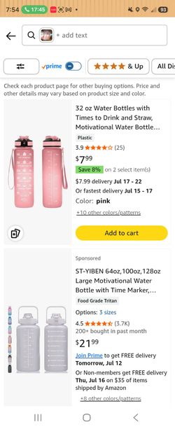 Water bottle with cold water