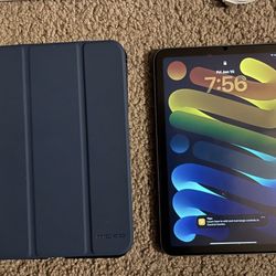 Apple iPad mini 7th Gen 256GB, Wi-Fi 8.3 in - Blue - Excellent Condition