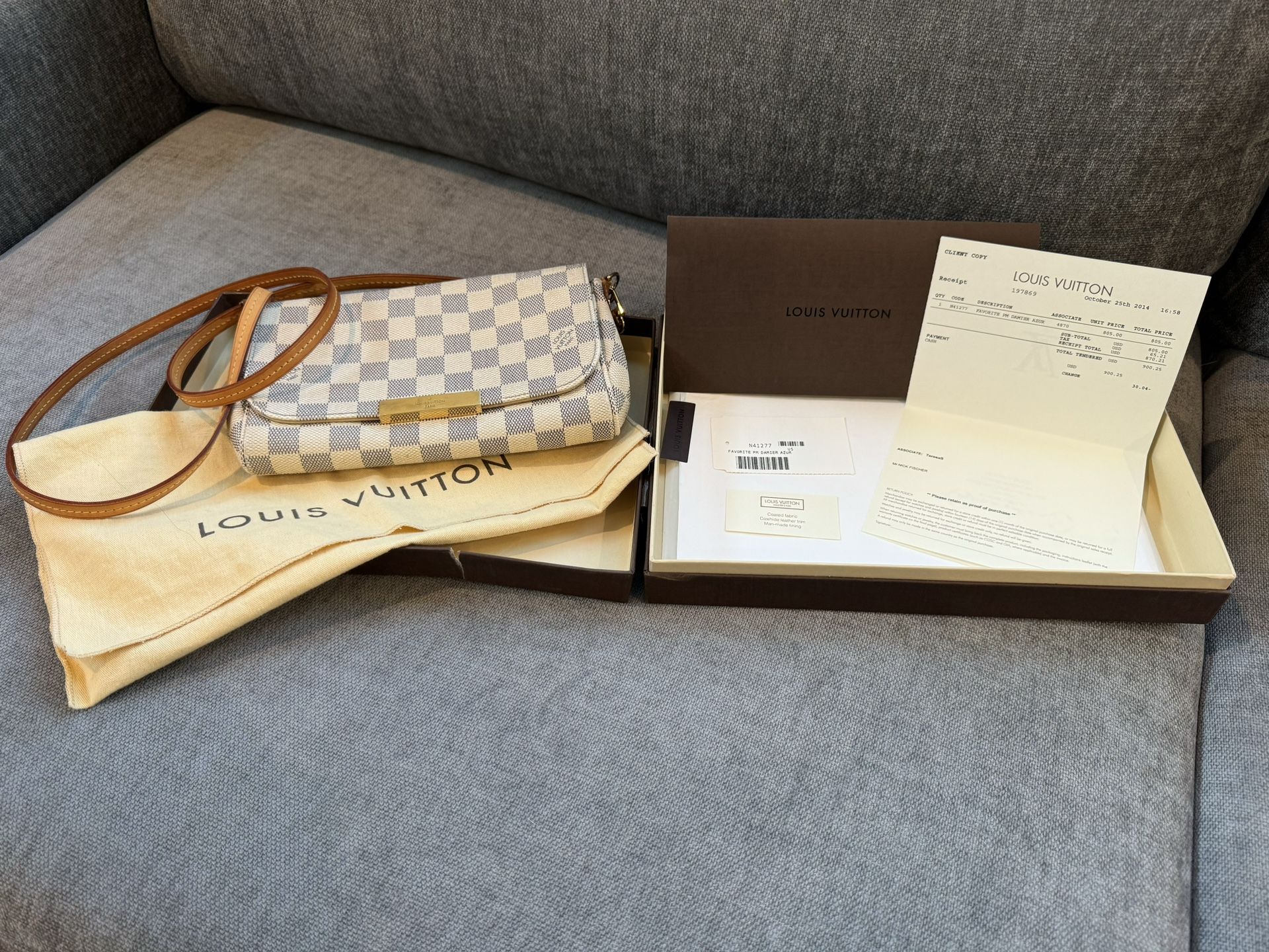 Louis Vuitton Damier Azur Favorite PM