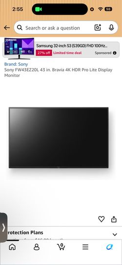 samsung tv 43 in