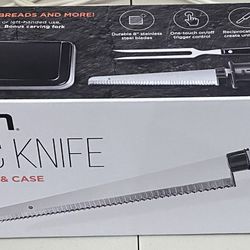 Electric Knife With Carving Kit And Case NEW