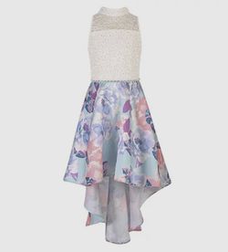 Lace To Floral High Low Fit And Flare Girls Dress Size 12