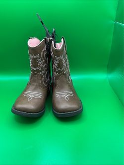 Wonder nation Toddler Brown Western Cowboy Boots