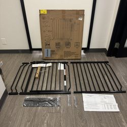 $40 #2475 (30” Tall X 30-65” Wide) Extra Extra Wide Safety Gate With Walkthrough Door / For Baby Toddler Or Dog