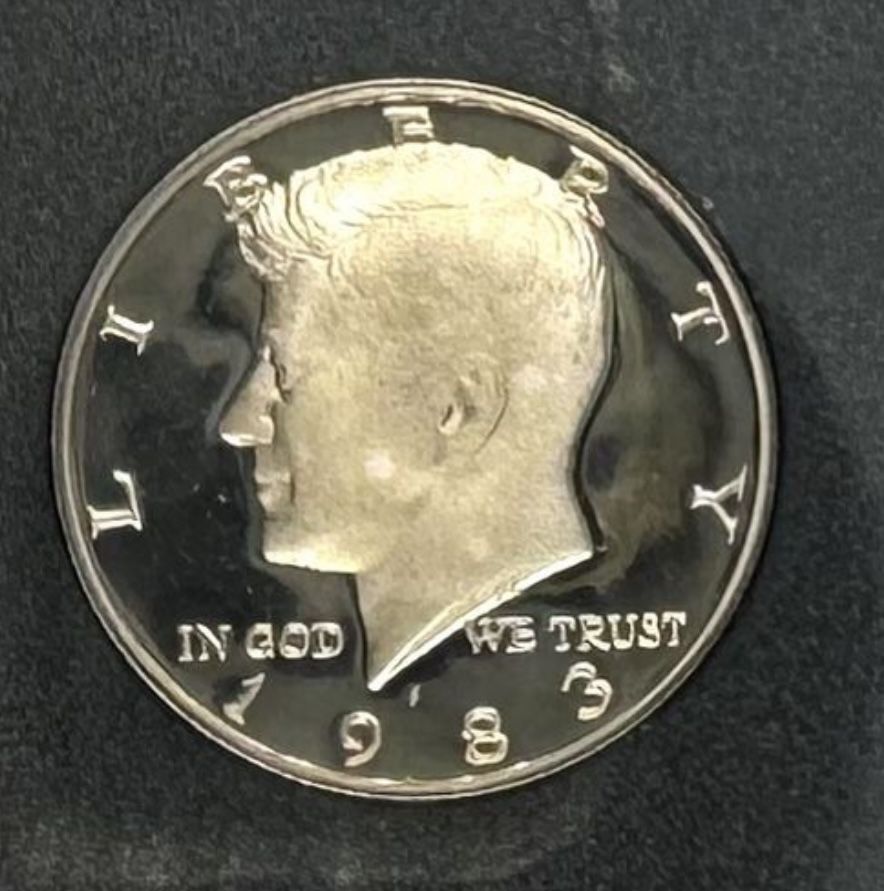 Half Dollar 1983 S. Collectible coin USA. Proof 