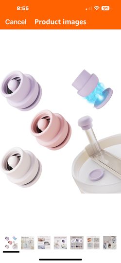 4 Pack Magnetic Straw Covers 