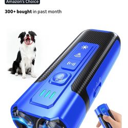 Ultrasonic Dog Bark Deterrent and Trainer Device - Blue