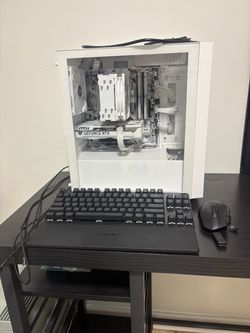 Gaming PC with keyboard and mouse