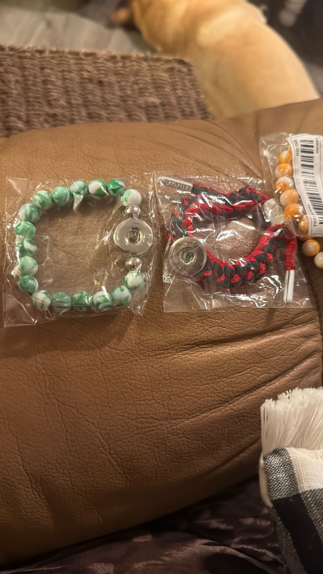 Snap Bracelet/Necklace W/ Charm Button