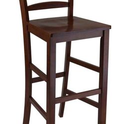Winsome 29” Bar Ladder Back Stools. Set Of 2 