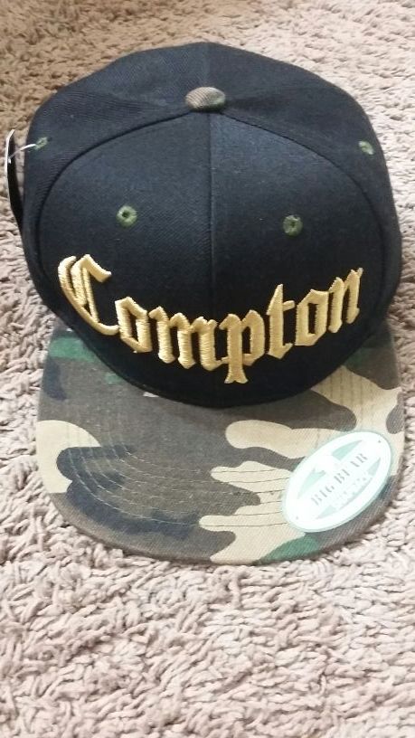 NEW Nueva Snapback Original Compton Camo Hat Gorra de Snapback Original logo Compton Camoflauge