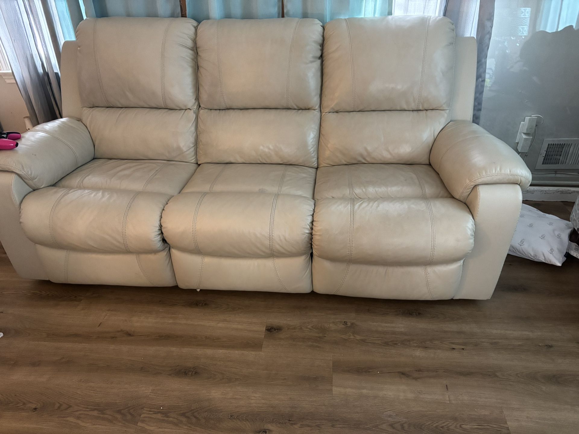 real leather sofa & love seat OBO