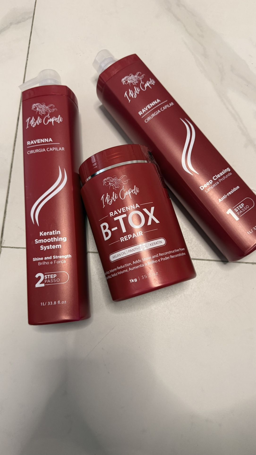 Kit | Belli Capelli Ravenna Intense Hair Surgery + Btox Repair Mask Conditioner Haircare Keratin Traditional