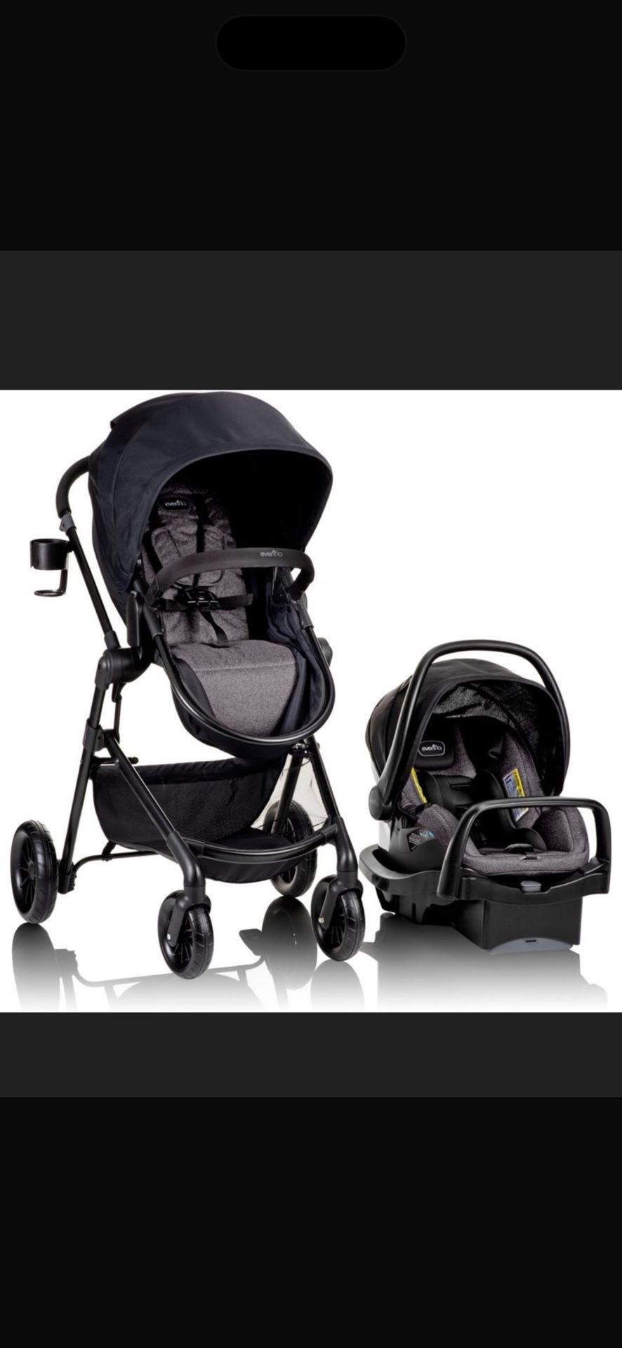 evenflo pivot modular travel system.