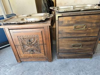 Antique or vintage MCM Nightstand Table dresser chest cabinet
