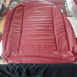 C3 Corvette Seat Covers Red , Real Leather, For 1970 To 1976 , 77 New Never Installed $300 For The Pair