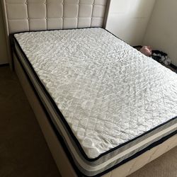 Bed mattress and bed frame