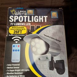 Solar Powered Security Spotlight