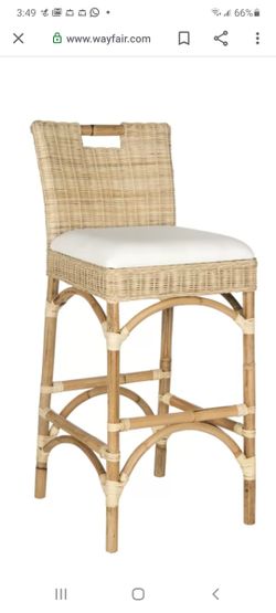 Wayfair Bungalo Wicker Bar Stools