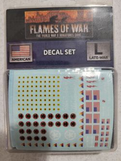 Flames of War American Late-War Decal Set L