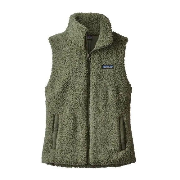 Patagonia Los Gatos Sage Green Sherpa Fleece Vest Women Small