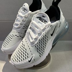 NIKE WOMANS AIR MAX 270 “WHITE METALLIC SILVER”