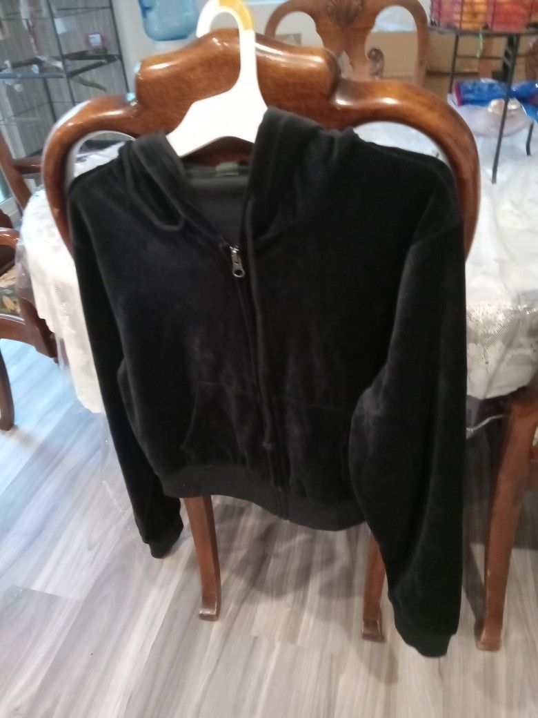 Black Sweatshirt With Hood Size S