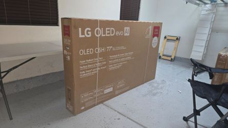 New 77 Inch LG Oled C6H Tandem Smart TV 4K UHD with 165 Hz refresh rate. Brand new in the box.