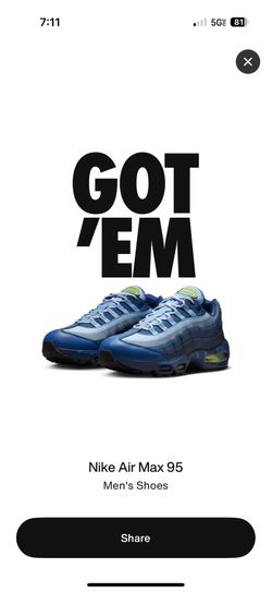 Nike Air Max 95 QS Yu-Gi-Oh " Size 9Men