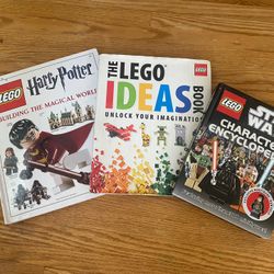 3 LEGO books. Harry Potter, Star Wars, Lego Ideas.