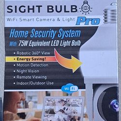 SIGHT BULB Motion Detecting 360-Degree Indoor/Outdoor Wi-Fi Home Security Camera