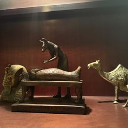 Antique Set Egyptian Statues Collections 