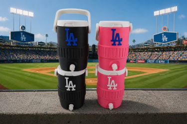 Dodgers 3D print koozie